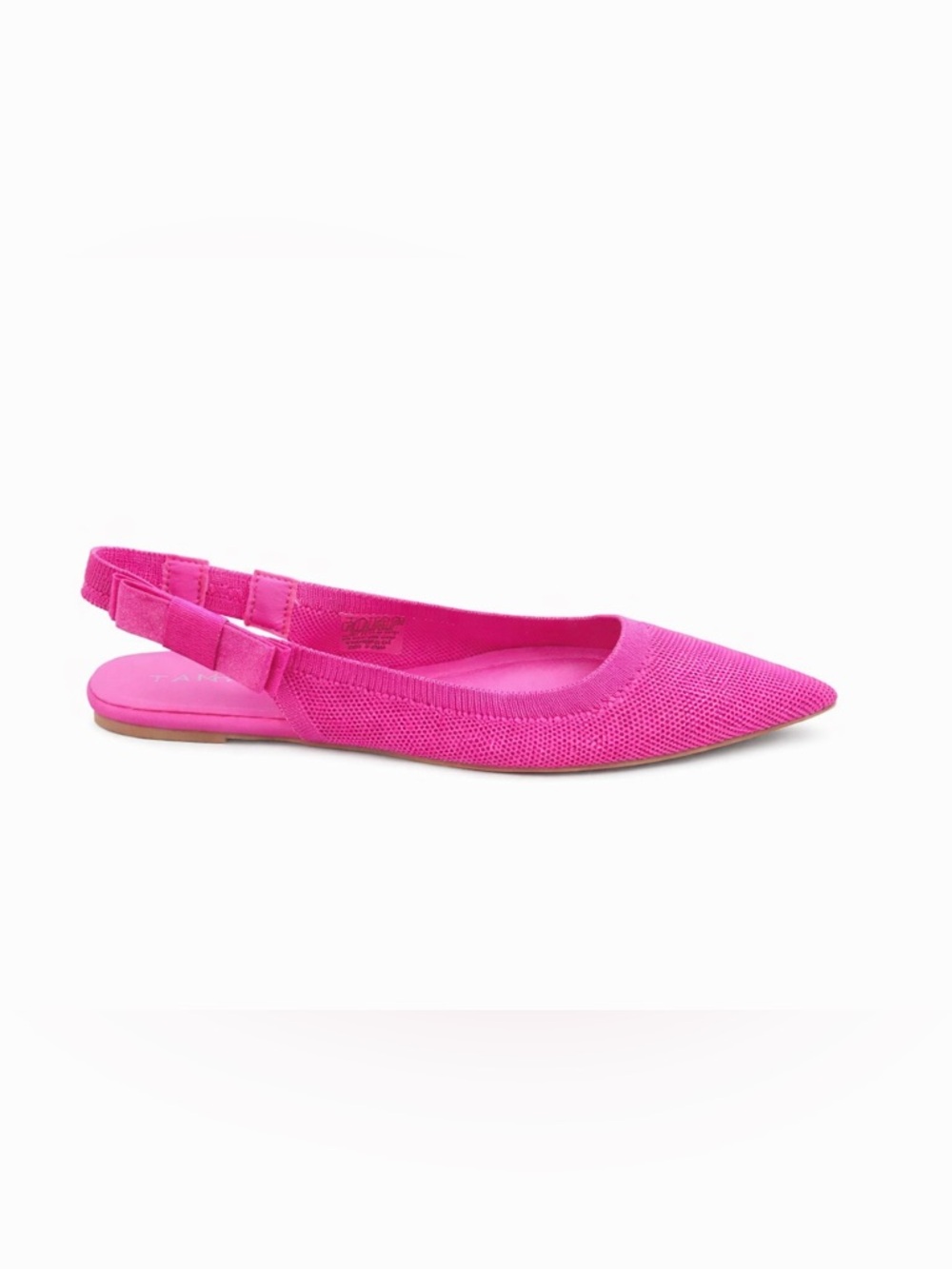 Tahari Hot Pink Pointed Slingback Flats